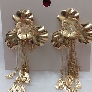 Gold tone earrings